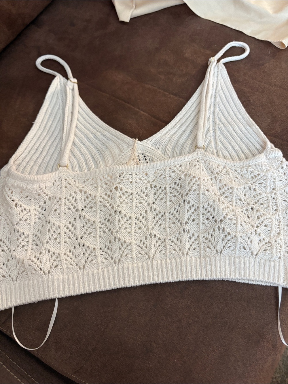 l*space Ivory Knit cropped top - Picture 2 of 4
